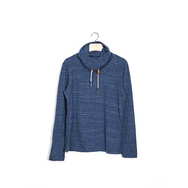 Long Sleeve Dark Blue Sweatshirt